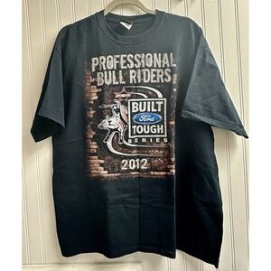 Vintage PBR Pro Bull Riders 2012 Built Ford Tough Series Tour Shirt – Size XL TG
